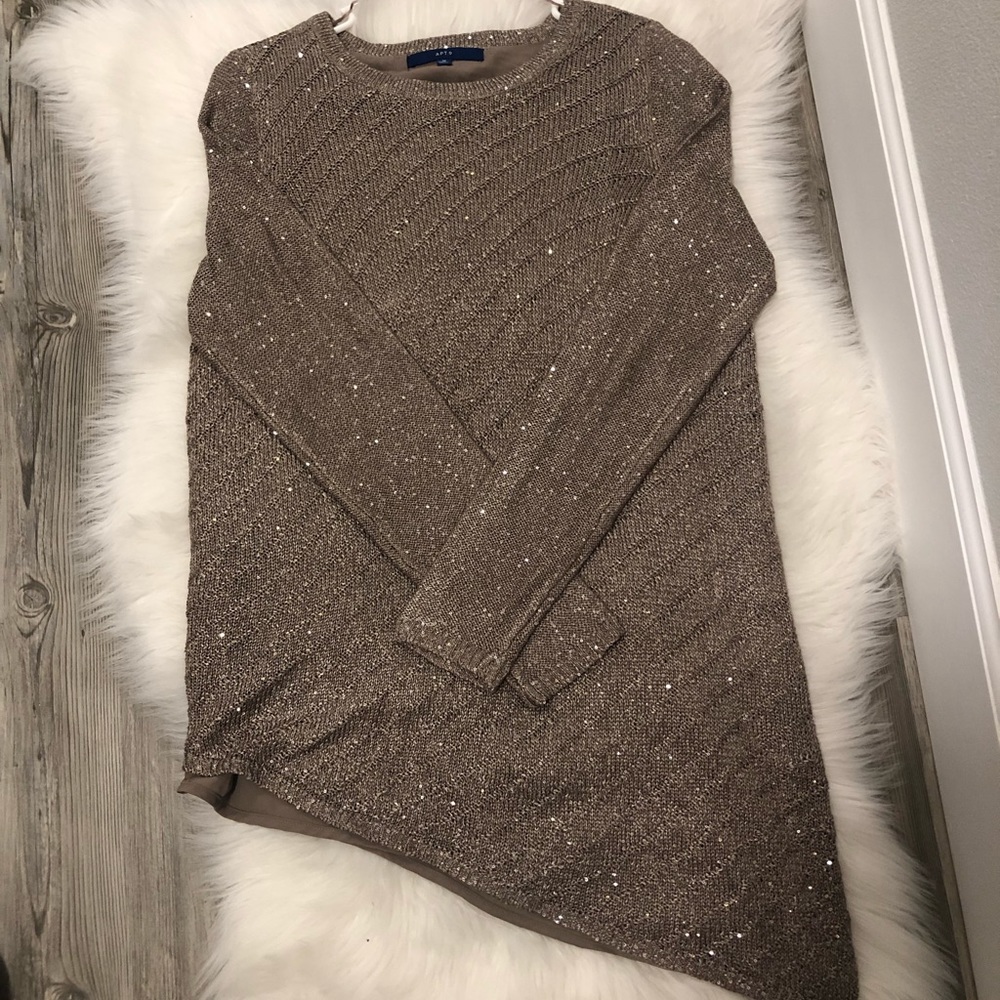 APT.9 beige color family sweater